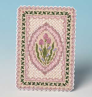 Victorian style Pink card