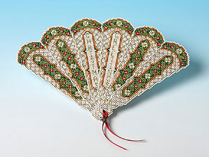 Victorian Fan Christmas Card