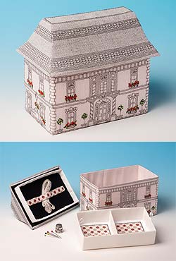 Victorian Mansion Sewing Box